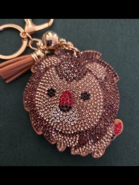 Crystal 🦁 LION Bag Charm /Keychain 🦁NWT
